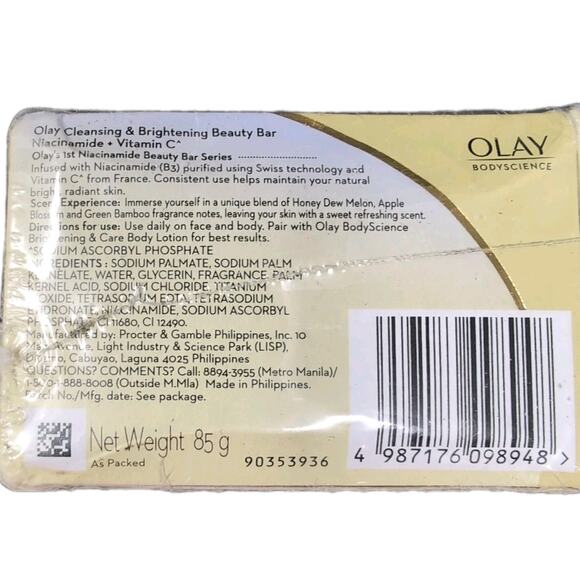 Olay B3 + Hyaluronic Acid Cleansing Moisturizing Beauty Bar Soap 8 Pack READ - Picture 4 of 5